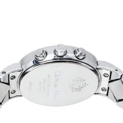 مملوكة مسبقًا Christian Dior Mother Of Pearl Stainless Steel Chronograph D88-100 Women's Wristwatch 29 mm