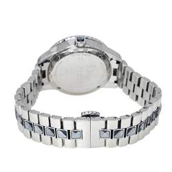 Pre Owned Dior Silver Grey Crystal Stainless Steel CD113116 Christal Women's Wristwatch 33MM