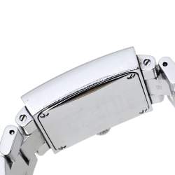 مملوكة مسبقًا Dior Silver Stainless Steel Diamond Riva D98-1014 Women's Wristwatch 25 MM