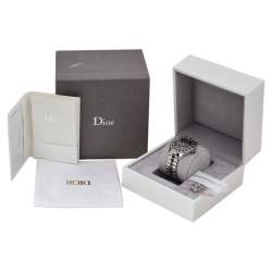 Dior Black Diamonds Stainless Steel Christal CD113115M001 Quartz Women's Wristwatch 34 MM