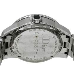 Dior Black Diamonds Stainless Steel Christal CD113115M001 Quartz Women's Wristwatch 34 MM