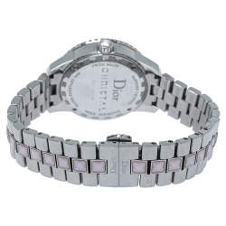 Dior Mother of Pearl Stainless Steel Christal CD113114 Women's Wristwatch 34 mm
