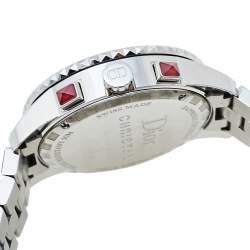 Dior Red Crystals & Stainless Steel Diamond Christal CD11431G-V Women's Wristwatch 38 mm