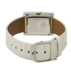 Dior Mother Of Pearl Stainless Steel Leather Malice D78-109 Women's Wristwatch 19 mm