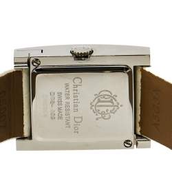 Dior Mother Of Pearl Stainless Steel Leather Malice D78-109 Women's Wristwatch 19 mm