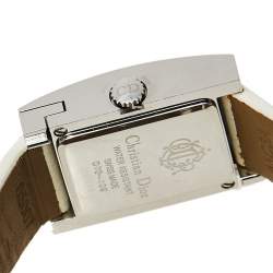 Dior Mother Of Pearl Stainless Steel Leather Malice D78-109 Women's Wristwatch 19 mm