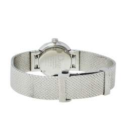 مملوكة مسبقًا Dior Pink Mother of Pearl Stainless Steel Diamond La D De Dior Satine CD047112M002 Women's Wristwatch 25 mm