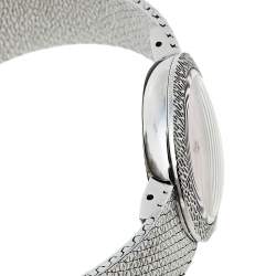 مملوكة مسبقًا Dior Pink Mother of Pearl Stainless Steel Diamond La D De Dior Satine CD047112M002 Women's Wristwatch 25 mm