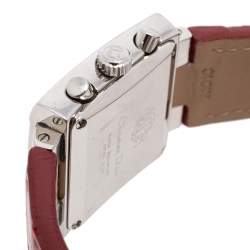 Dior Silver Diamonds Stainless Steel Riva Quartz Women's Wristwatch 