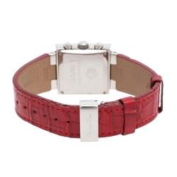 Dior Silver Diamonds Stainless Steel Riva Quartz Women's Wristwatch 