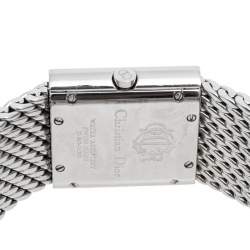 Dior Grey Stainless Steel Riva D80100 Women's Wristwatch 23 mm 