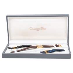 Christian Dior White Gold Plated Stainless Steel La Parisienne D60159 Women's Wristwatch 19 mm