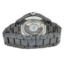 Pre Owned Dior Black Ceramic Stainless Steel VIII Place Vendome CD1245E0C001 Women's Wristwatch 38 mm