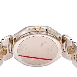 Christian Dior Grey Two Tone Stainless Steel  Octagon 45.204 Women's Wristwatch 32 mm