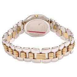 Christian Dior Grey Two Tone Stainless Steel  Octagon 45.204 Women's Wristwatch 32 mm