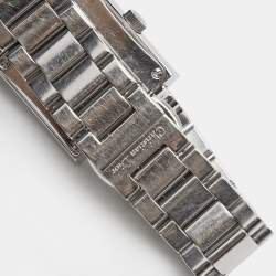 Christian Dior Silver Stainless Steel Diamond Riva D98-1014 Women's Wristwatch 24.50 mm