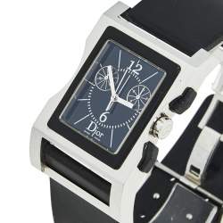Dior Black Stainless Steel Rubber Chris 47 CD034313 Women's Wristwatch 33 mm