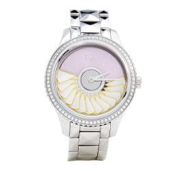 Dior Multicolor Mother of Pearl Diamond Stainless Steel Grand Bal Plisse Soleil CD153B10 Women's Wristwatch 36 mm