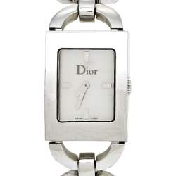 Dior Mother Of Pearl Stainless Steel Malice D78-109 Women's Wristwatch 19 mm