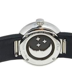 Pre Owned Dior Mother of Pearl Stainless Steel Diamond Satin La D De Dior Rose Celeste CD04711X1001 Women's Wristwatch 25 mm