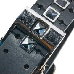 Dior Black Stainless Steel Rubber Diamond Christal CD113115R001 Women's Wristwatch 33 mm