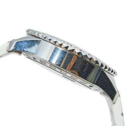 Pre Owned Dior White Stainless Steel Diamond Rubber Christal CD114311R001 Women's Wristwatch 38 mm