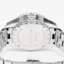 Dior Grey Stainless Steel Christal CD112114 Women's Wristwatch 28 mm