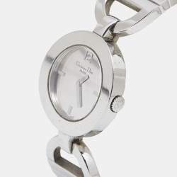 Christian Dior Silver Stainless Steel Malice CD022110 Women's Wristwatch 25 mm
