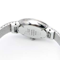 Dior White Mother of Pearl Stainless Steel Diamonds La D De Dior Satine CD047112M001 Women's Wristwatch 25 mm