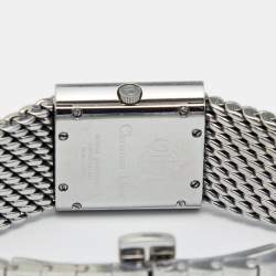 Christian Dior Silver Stainless Steel Riva D80-100 Women's Wristwatch 23 mm