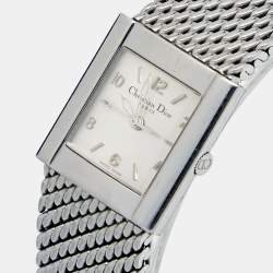 Christian Dior Silver Stainless Steel Riva D80-100 Women's Wristwatch 23 mm