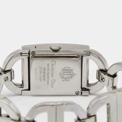 Pre Owned Christian Dior Mother of Pearl Stainless Steel Diamond Malice D78-1091 Women's Wristwatch 19 mm