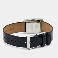 Dior Black Stainless Steel Leather Malice D78-109 Women's Wristwatch 19 mm
