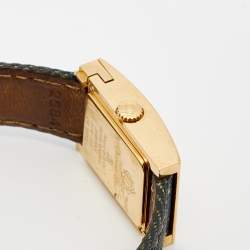 Christian Dior Champagne Gold Plated Stainless Steel Malice D78-5015 Women's Wristwatch 19 mm 