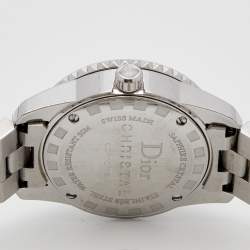 Dior White Diamond  Stainless Steel Christal CD112118 Women's Wristwatch 28 mm