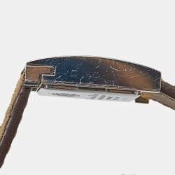 Dior Silver Stainless Steel Suede Malice D78-109 Women's Wristwatch 19 mm