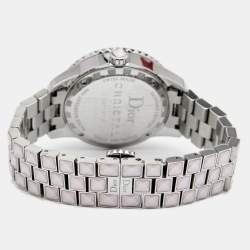 Dior Mother of Pearl Diamond Stainless Steel Christal CD113110M002 Women's Wristwatch 33 mm 