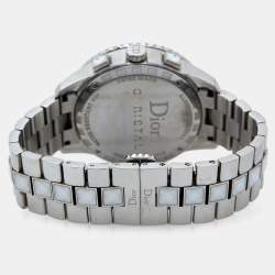 Dior White Stainless Steel Diamond Christal CD114311M001 Women's Wristwatch 38 mm