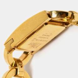 Dior White Gold Plated Stainless Steel Malice D78-159 Women's Wristwatch 19 mm
