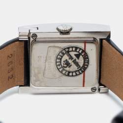 Pre Owned Christian Dior Black Stainless Steel Leather Malice D78-109 Women's Wristwatch 19 mm 
