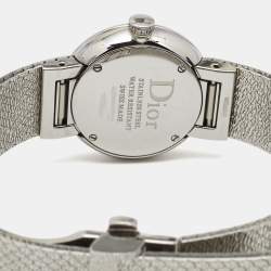 Dior Pink Mother of Pearl Stainless Steel Diamond La D De Dior Satine CD047112M002 Women's Wristwatch 25 mm