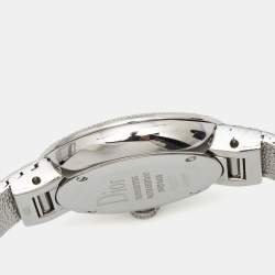 Dior Pink Mother of Pearl Stainless Steel Diamond La D De Dior Satine CD047112M002 Women's Wristwatch 25 mm