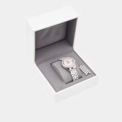 Dior Mother Of  Pearl Diamonds Stainless Steel Christal CD113512M001 Women's Wristwatch 33 mm