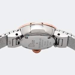 Dior Red 18k Rose Gold Stainless Steel Diamonds La De Dior CD04012X1001 Women's Wristwatch 19 mm 