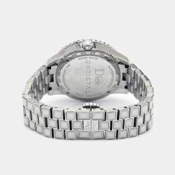 Dior White Diamonds Stainless Steel Christal CD113112M002 Women's Wristwatch 33 mm
