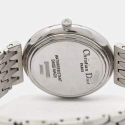 مملوكة مسبقًا Christian Dior White Stainless Steel D69-100 Women's Wristwatch 32 mm