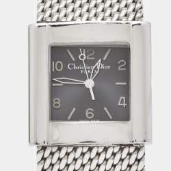 Christian Dior Grey Stainless Steel D79-100 Women's Wristwatch 28 mm
