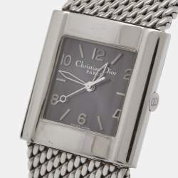 Christian Dior Grey Stainless Steel D79-100 Women's Wristwatch 28 mm
