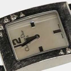 Christian Dior Mother of Pearl Stainless Steel Diamond Malice D78-1091 Women's Wristwatch 19 mm