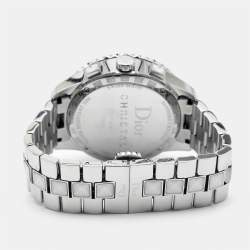 Dior White Stainless Steel Diamonds Christal CD114311 Women's Wristwatch 38 mm